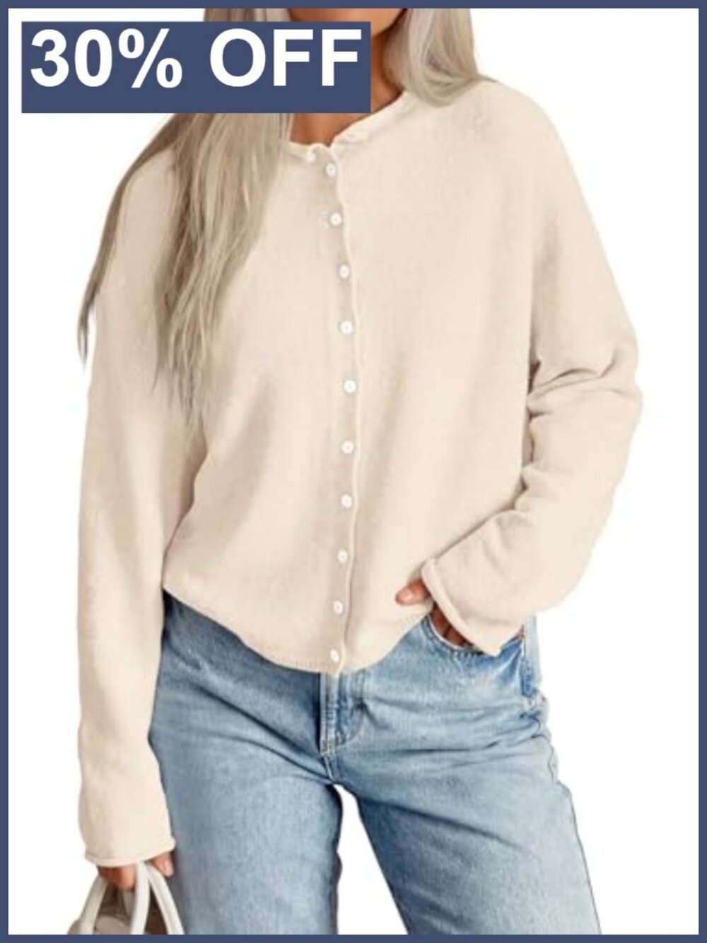 Button Up Cardigan Womens Oversized Lightweight Knit Fall Sweater